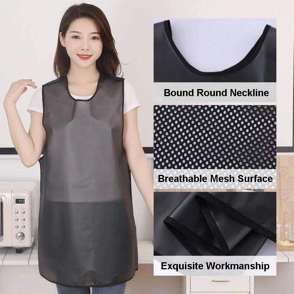 Dishwashing Work Apron with Pockets Cleaning Aprons Fashion Kitchen Apron for Women