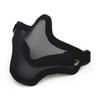 Adjustable Half Face Wire Mask Carbon Steel Steel Mesh Mask Metal Face Mask  Outdoor Sports