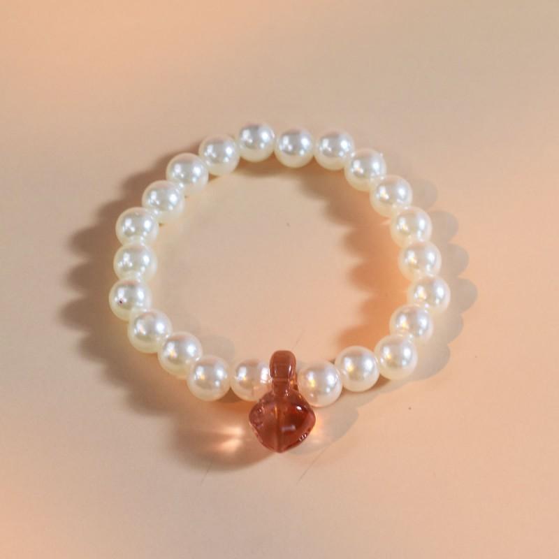 Handmade Resin Pearl Bead Bracelet Women Multi-Color Candy Style Accessory Fashion Jewelry Gift