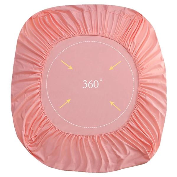 Новая хлопковая простыня, комплект постельного белья, наматрасник с резинками, двойное льняное противоскользящее регулируемое покрывало