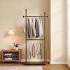 Металлическая вешалка для одежды в итальянском стиле: Напольная передвижная полка для хранения для прихожей или спальни
