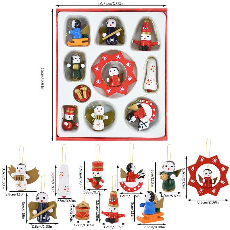 Деревянные подвески в виде поезда, новогодняя елка, мини-подвесные кукольные украшения, украшения для дома, рождественские подарки на Новый год от Navidad Noel