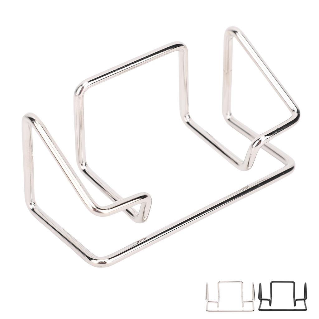 5 Pcs Desk Business Card Holder Large Capacity Iron Name Card Display Stand for Office