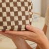 Клетчатая сумка для женских гигиенических прокладок, сумка для девочек, вязаный милый мешочек для менструальных прокладок, держатель для тампонов