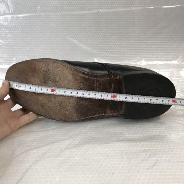 США 70-х-80-х?/kinney shoes/Кожаные туфли с U-образным мысом на подошве Goodyear Welt/8.5/26.0-26.5/Черный/Винтаж(ИСПОЛЬЗОВАЛ)