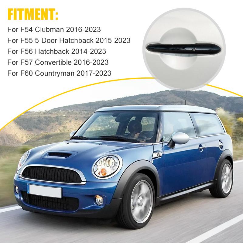 Exterior Door Handle Cover Sticker For BMW Mini Cooper JCW F54 F55 F60 F56 F57 Glossy Black Door Handle Car Styling Accessories