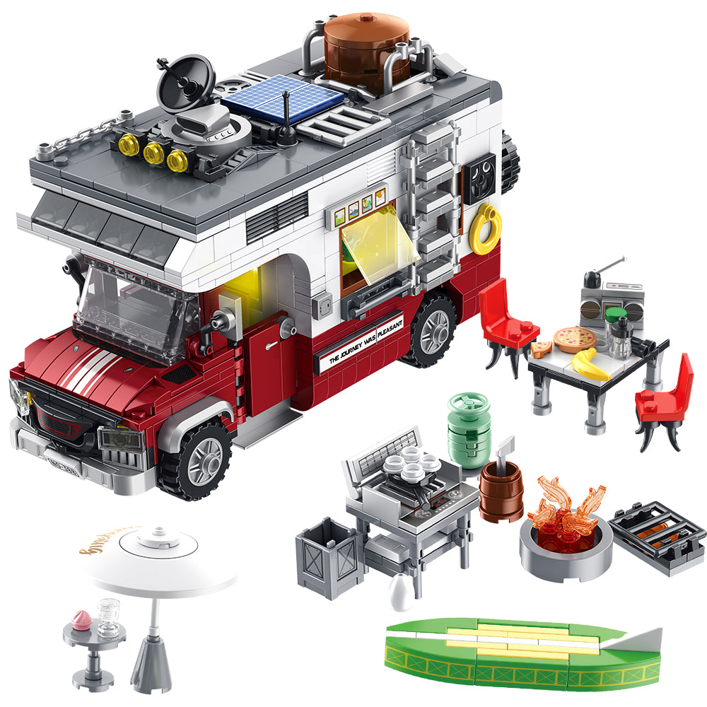 Large set of CAMPAIGN blocks with LED lights - 924 pieces