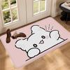 H-Hanamaru Obake Room Mats Anti-slip Absorb Water Long Strip Cushion Bedroon Mat Household Carpets