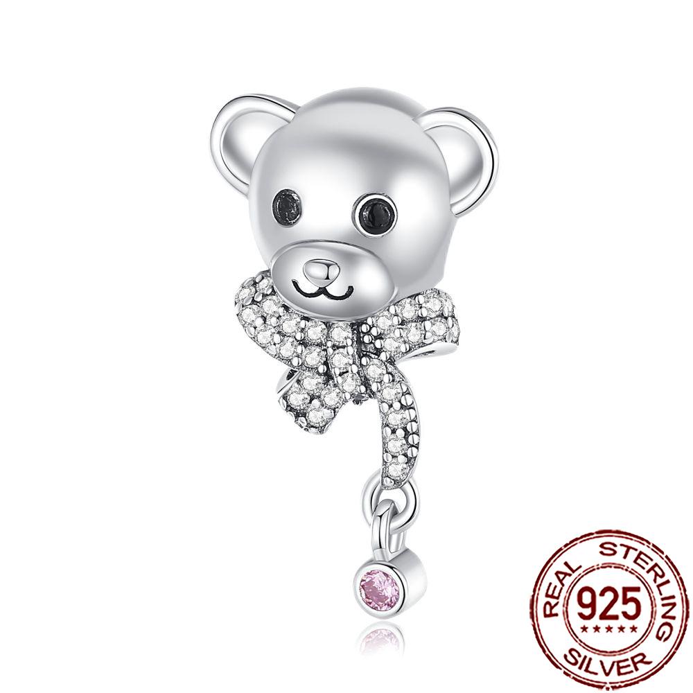 New Charms 925 Silver Cat Dog Flamingo Chameleon Axolotl Animal Beads Fit Bracelet Necklace Women DIY Jewelry