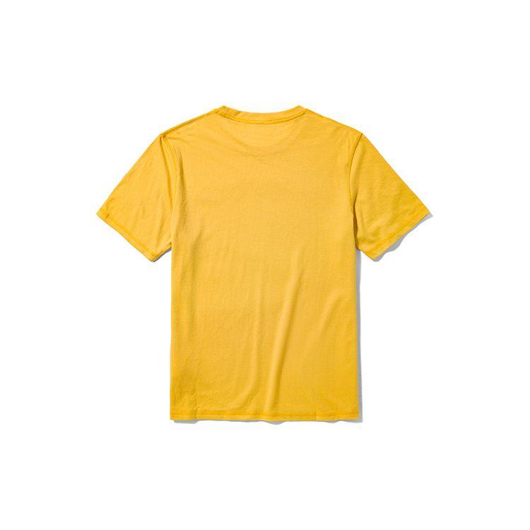 Timberland Дышащая повседневная влагоотводящая футболка с коротким рукавом для мужчин, топы Mimosa-Yellow A2NYH-EG4