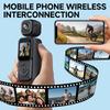 4K Vlogging Camera with Dual Front & Rear Cameras Handheld Portable Video Camera for Sport Bike Travel Polices Law Enforcement