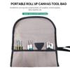 Portable Roll Up Tool Bag Foldable Roll Small Tool Pouch Multiple Pockets Canvas Toolbag Organizer