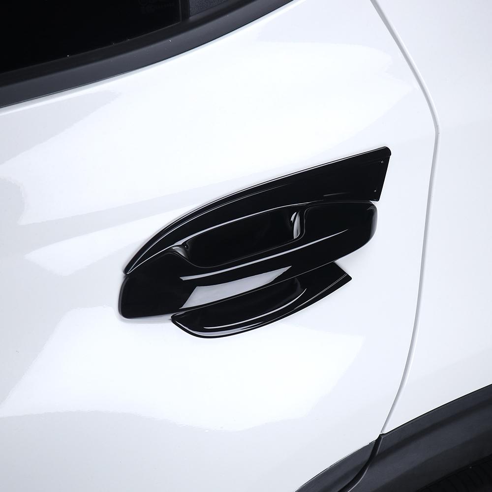 Для Kia SELTOS 2026-2026 Черная накладка на ручку внешней двери из углеродного волокна, накладка на нишу двери, внешние аксессуары, LHD