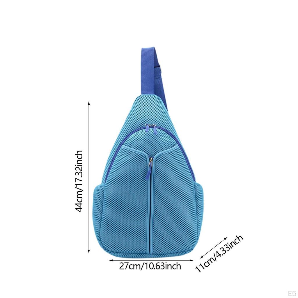 Сумка-слинг для тенниса, дышащая, регулируемая, легкая, рюкзак кроссбоди для бадминтонных ракеток