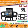 9,7-дюймовый вертикальный экран автомобильного радио для Renault Master Nissan NV400 Opel Movano 2010 2021 GPS-навигация мультимедийный проигрыватель Carplay