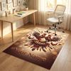 Decorative Artwork Theme Crystal Velvet Rug Personalized Custom Name Text Soft Floor Mat Home Decor