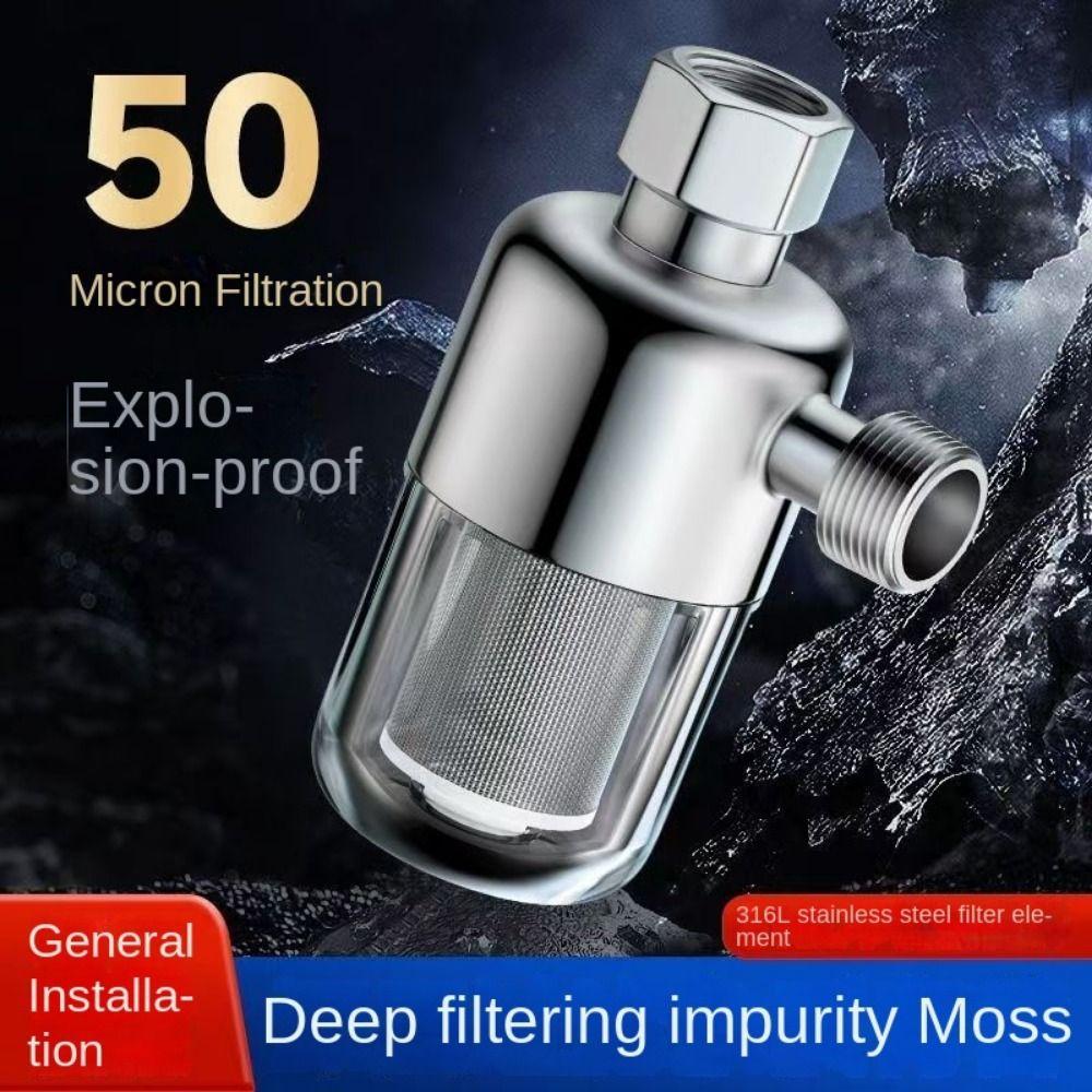 Transparent Water Purifier Stainless Steel Spray Head Direct Drinking Pre Water Filter Bathroom