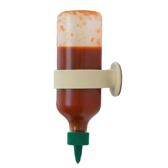 Yousheng Silicone Bottle Holder Wall-Mounted Condiment Rack for Ketchup Mustard Honey Space-Saving Fridge Kitchen Organizer