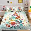 Christmas Printing 3D Printing Polyester Pillowcase Quilt Cover Two Or Three-Piece Set