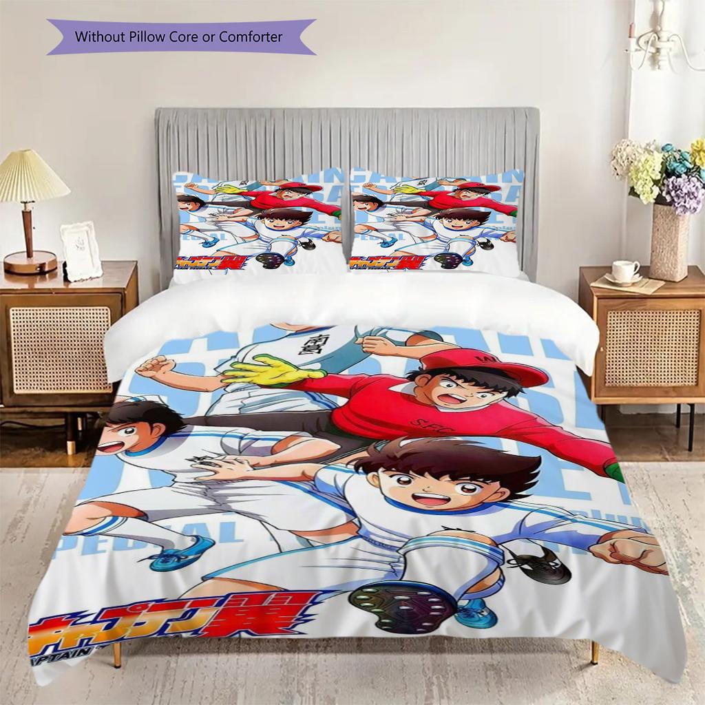 Captain Tsubasa New Adventure Bedding 1 Duvet Cover 2 Pillowcase Without Core Soft And Comfortable Bedding Set Christmas Birthday Gift