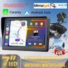Universal 7Inch Automotive Multimedia Video Player Wireless Carplay Android Auto Touch Screen AUX Smart Car System Free Mirrors