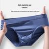Langsha Men's 7A Antibacterial Seamless Ice Silk Briefs