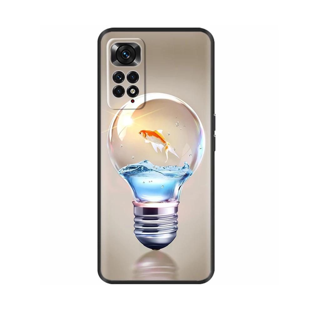 Чехол для Xiaomi Redmi Note 11 11S Мягкий Жидкий Силикон Мультяшная Крышка для Redmi Note11 Pro Plus Fundas Узорчатая Полная Защита