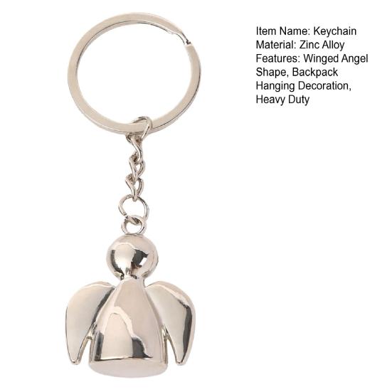 Брелок с крыльями ангела, прочный цинковый сплав, держатель для ключей, сумка для скалолазания, походов, путешествий, рюкзак, подвесное украшение, подвеска