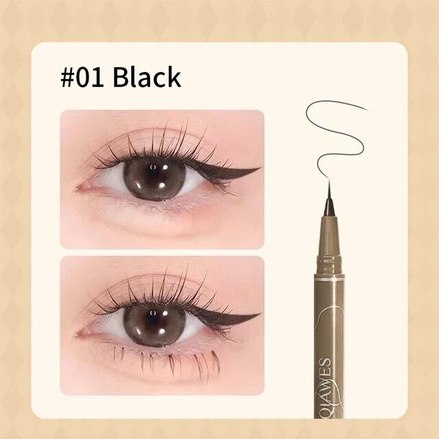 Matte Liquid Eyeliner Pen 4 Colors Ultra-fine Head Waterproof Lasting Lying Silkworm Lower Eyelash Eye Liner Quick Dry Makeup
