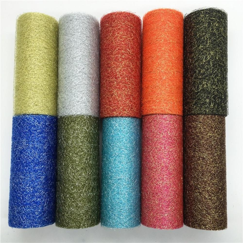 15 см * 10 лет, золотистая, серебряная проволока, тюль, рулон, катушка, ремесло, свадебная вечеринка, украшение «сделай сам», из органзы, прозрачная марля, элемент скатерти