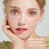 Misiou Beauty Founded Grilled Powder Face Brighter Shadow, трехмерный глянцевый румянец для восстановления теней для век Встроенная пластина