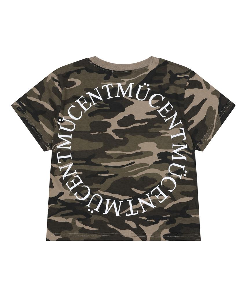 MUCENT Tinker Bag Round Logo Camo Short Sleeve T-Shirt Unisex