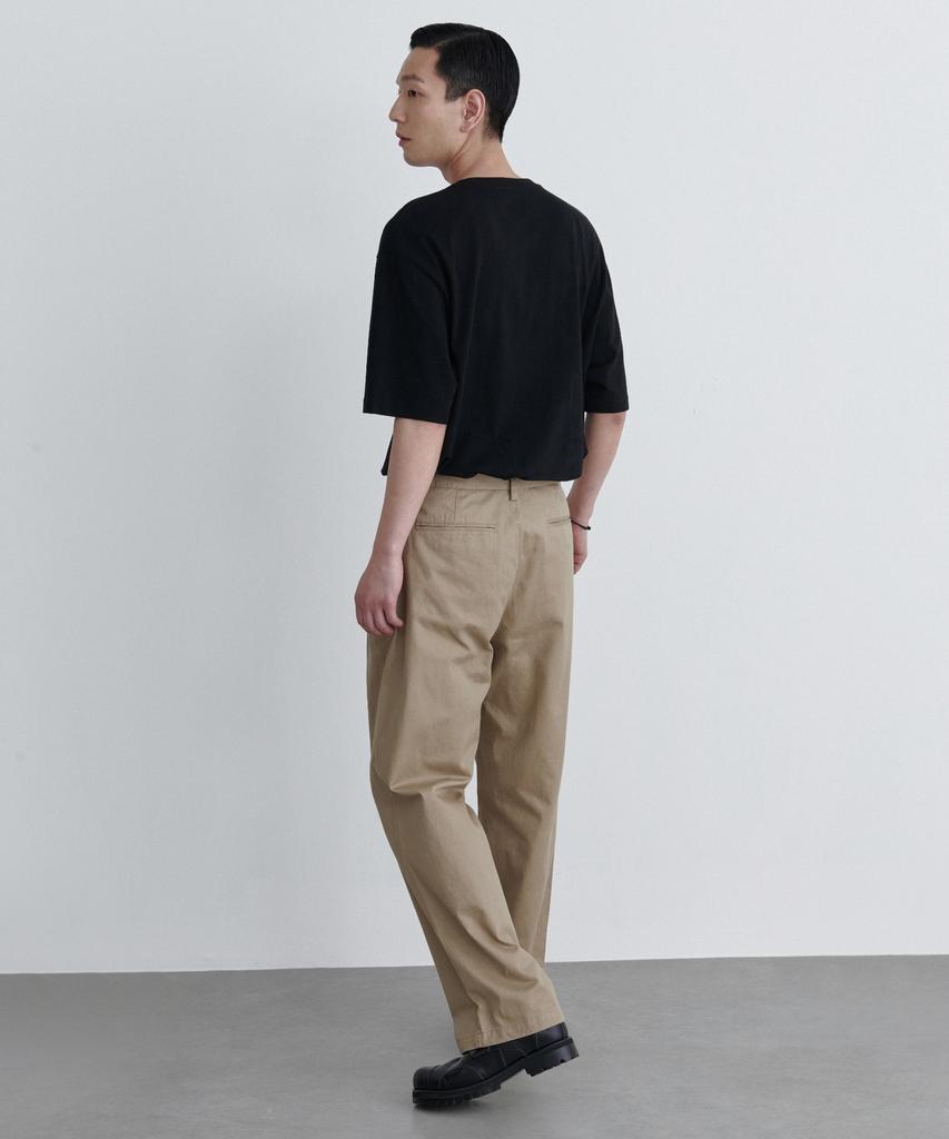 MUSINSA STANDARD Three-Pleated Semi-Balloon Chino Pants [Beige]