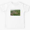 Hills and Medieval Village of Rochepot In France Kids T-Shirt