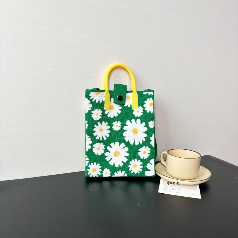 Премиальный стиль, сумка для мобильного телефона большой вместимости, вязаная сумка, нишевая, универсальная, на плечо, мессенджер, мультяшная, модная, дамская сумочка