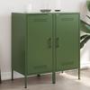 VidaXL Buffets 2 Pcs, Cabinets with Legs, Cupboards with Door, Storage Furniture Living Room Bedroom, Olive Green 843021