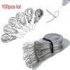 50/100 шт. Алюминиевый лист Нитевдеватель Игла для вышивания Игла для пробивания Игла Швейные аксессуары Простой в использовании Прочный Легкий Легко носить Быстрая нить