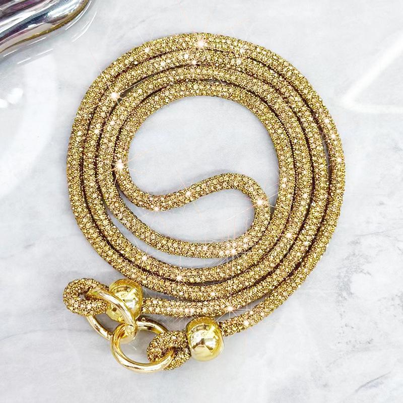 Яркий ремешок для телефона со стразами, чехол для телефона с цепочкой, ремешки, аксессуары для телефона