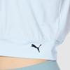 PUMA T-Shirts Women's Aqua Blue V-neck Moderate Straight Fit 524637-69