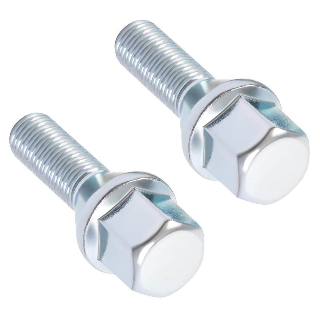 Wheel Lug Bolt M12x1.25 for Dodge Chrysler Jeep Cherokee KL Compass 18-23 FIAT 500 500X 6509933AA 6511051AA 6106146AA