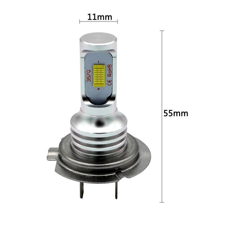 2 шт. H7 72W 1000LM 6000-6500K супер яркие белые светодиодные лампы для противотуманных фар, DC 12-24V