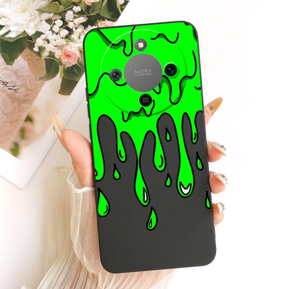 Чехол для Honor X9d MTN-NX1 Милый Мультяшный Динозавр Мягкий ТПУ Чехлы для Телефона Для Honor Magic 8 Lite X 70 HonorX70 HonorX9d Fundas