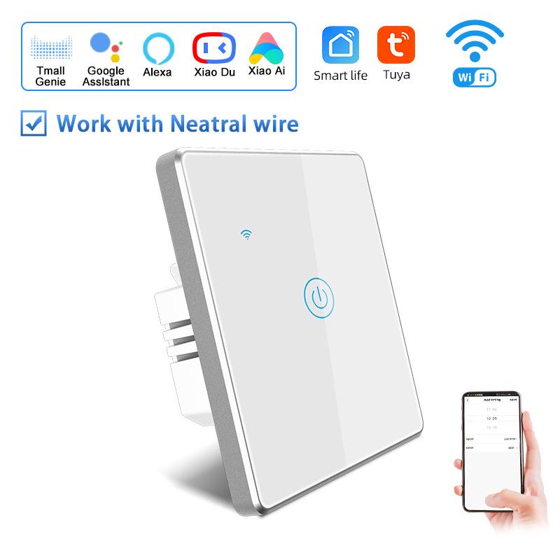 Умный WiFi сенсорный выключатель Graffiti EU с голосовым управлением Alexa
