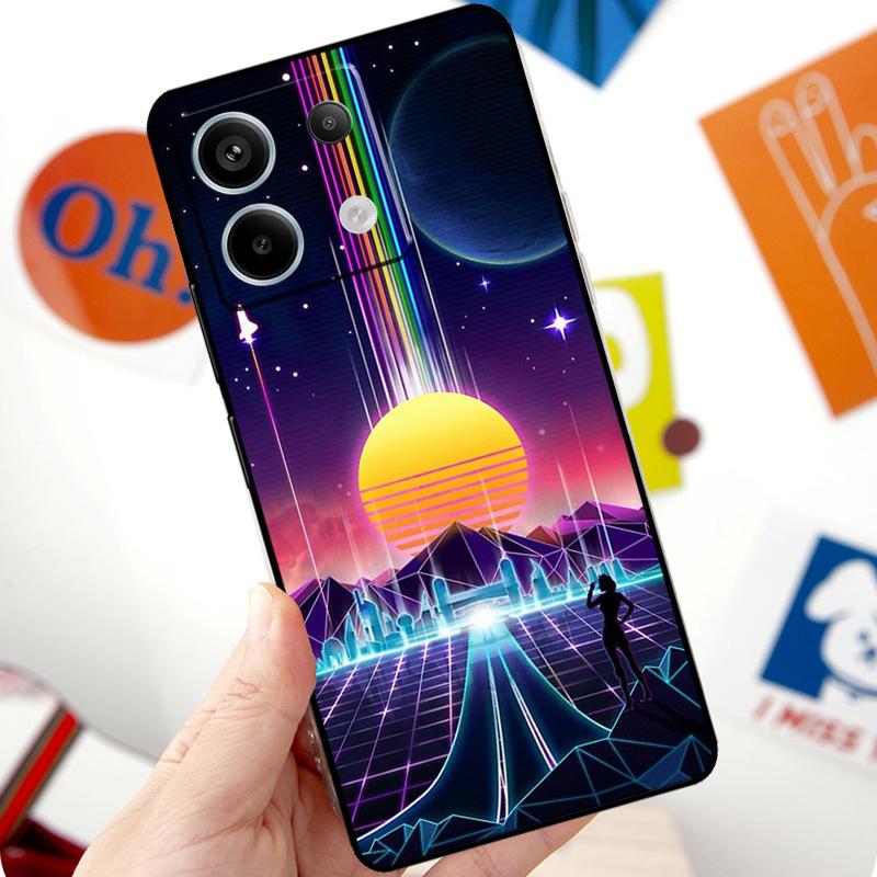 Неоновый Ретровейв 80-х Винтажное Искусство Чехол Для Xiaomi Redmi Note 13 Pro 10 11 12 14 Pro 11S 12S Чехол Для Redmi 15 12C 13C 14C 10C