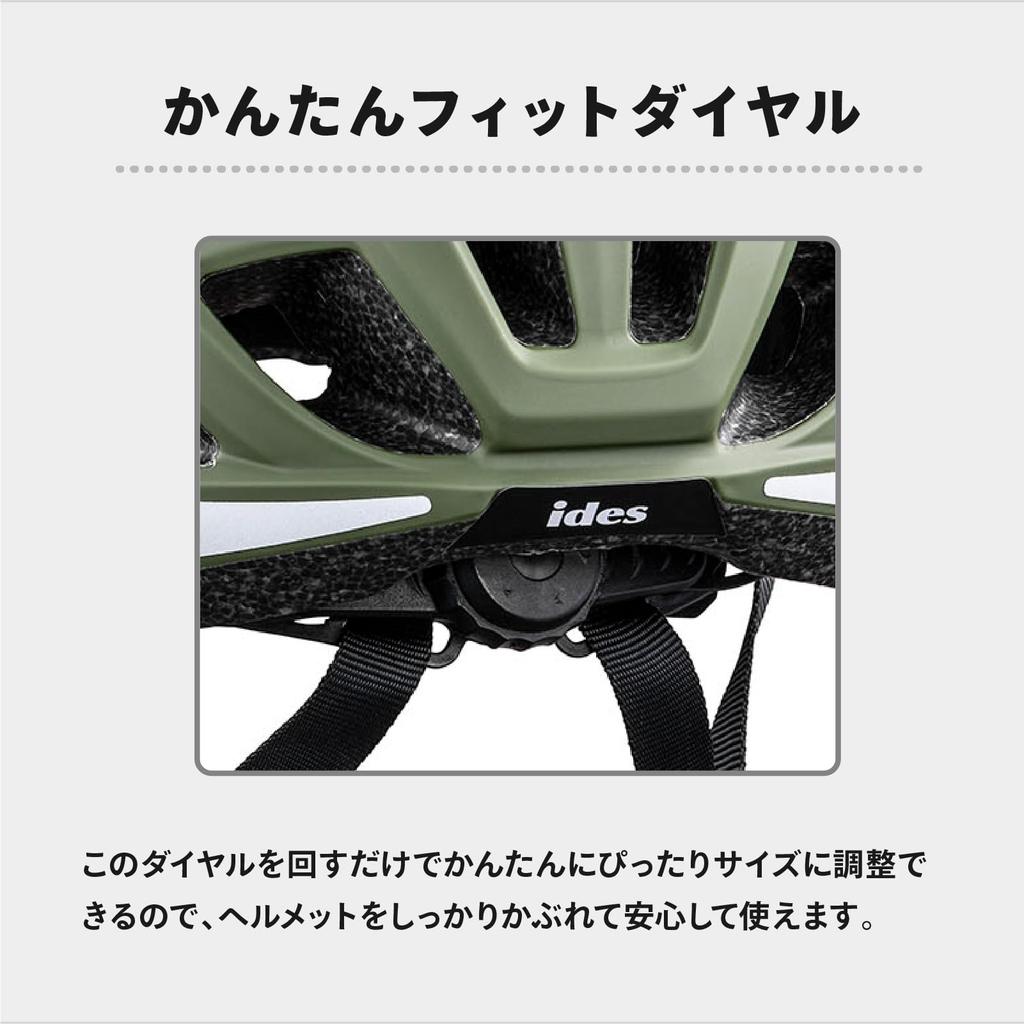 Велошлем Ides D Almo M Черный Размер SG Сертифицированный [Официальный] Детский, 54-59см, Легкий, Дышащий,