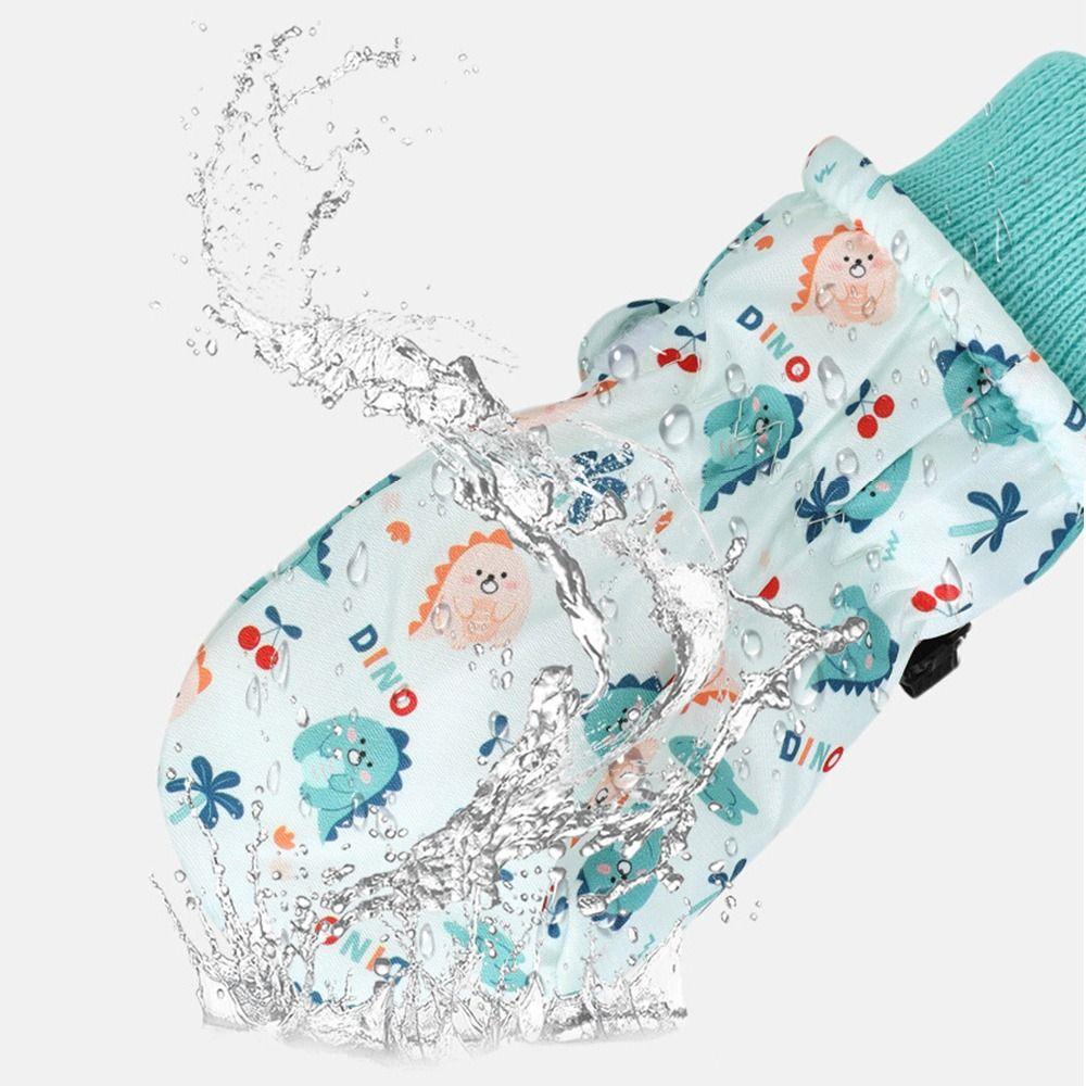 Non-slip Children Ski Gloves Warm Kids Winter Mittens Cute Snow Gloves Children Kids