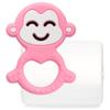 Силиконовый прорезыватель Yekko Mom Animal Friends Обезьяна, Зубы, Обезьяна (розовый), 1 шт., корейские детские товары