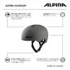 Велошлем ALPINA, подходит для городской езды, матовый цвет, сертифицирован CE, HAARLEM / 52-57 см