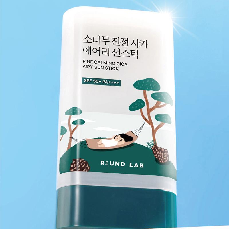 ROUND LAB Pine Calming Cica Airy Sun Stick SPF 50+ PA++++ 19g