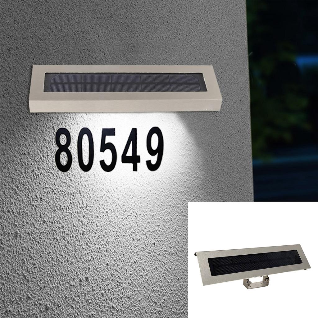 Solar Lights Outdoor for House Numbers - Outdoor Solar Light for Address Sign Plate - Wall Light for Home,Garden,Patio and Yard